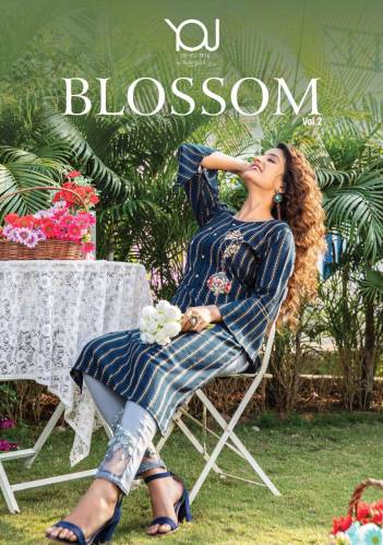 Blossom Vol 2 By Wanna Festive Wear Kurti With Pant Collection
